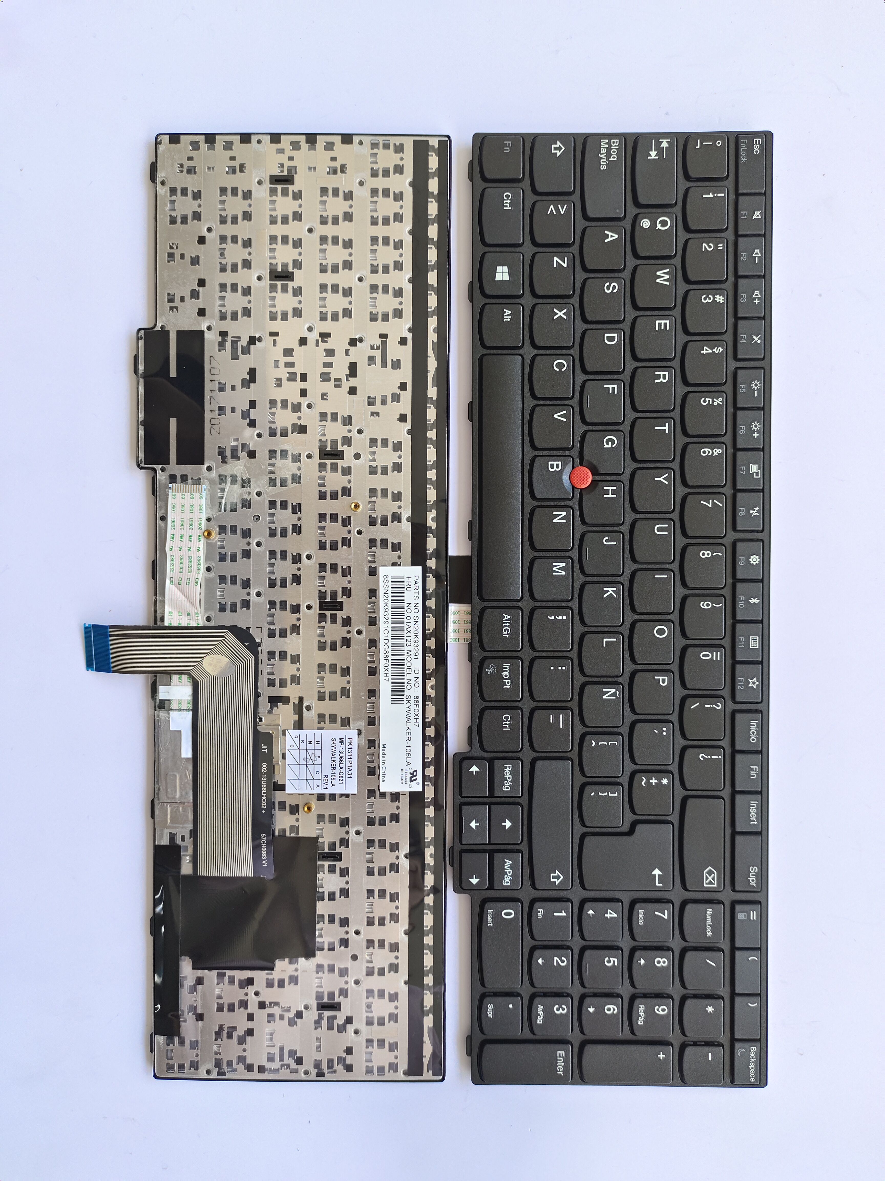 Picture of New Replacement Laptop Keyboard For IBM E570/E570C/E575 BLACK FRAME BLACK LA Layout